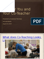 Tips For Successful Co-Teaching 2015