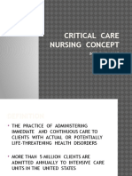 Critical Care Nursing Concept