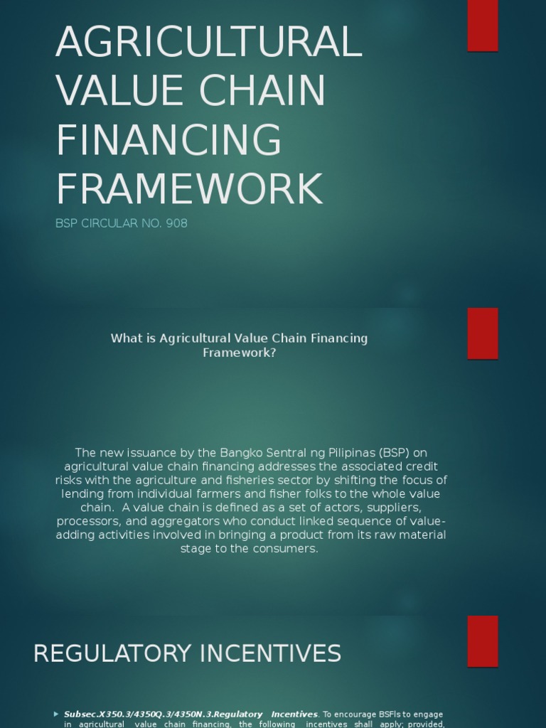Agricultural Value Chain Framework | PDF | Operational Risk | Audit
