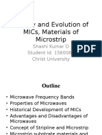 UNIT 1 History and Evolution of MICs, Materials of Microstip