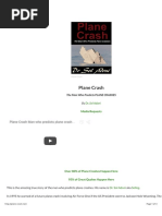 Plane Crash The Man Who Predicts PLANE CRASHES