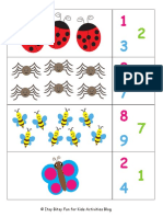 Bug Counting Worksheets