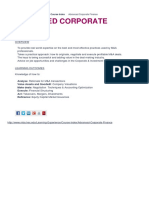 Advanced Corporate Finance PDF