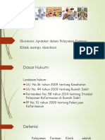 Eksistensi Apoteker Dalam Pelayanan Farmasi Klinik Menuju Akreditasi - Amitasari, S.Si., M.SC., Apt PDF