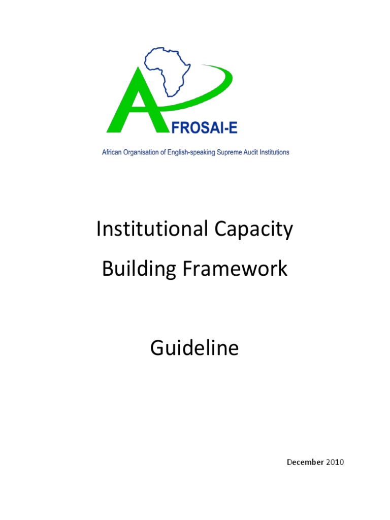 Institutional Capacity Building Framework | PDF | Capacity Building | Audit