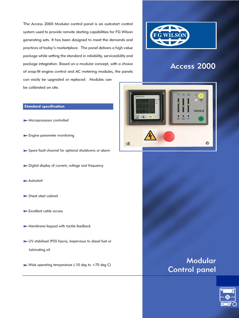 Access 2000 Control Panel Overview | PDF