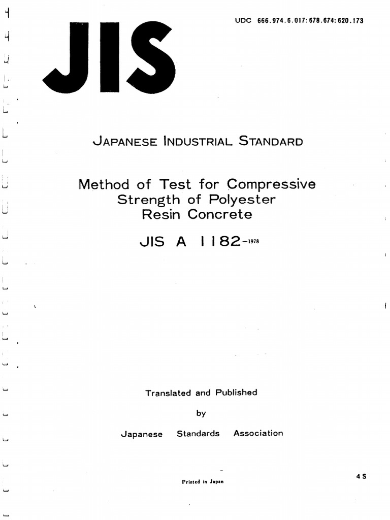 Jis A 1182 1978 | PDF