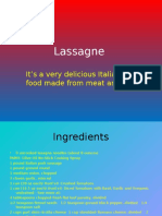 Lassagne: It's A Very Delicious Italian Food Made From Meat and Pie