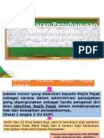 KUP-Pendaftaran, Pengukuhan, Pencabutan NPWP/NPPKP