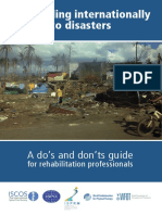 Dos and Donts in Disasters