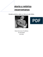 Hitler y La Oratoria y Retórica Grecorromanas