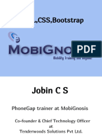 HTML, CSS, Bootstrap