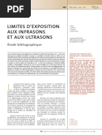 INRS - Limites d'Exposition Aux Ultrasons Et Infrasons - ND2250-203-06