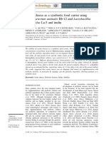 Cream Cheese as a Symbiotic Food Carrier Using Bifidobacterium