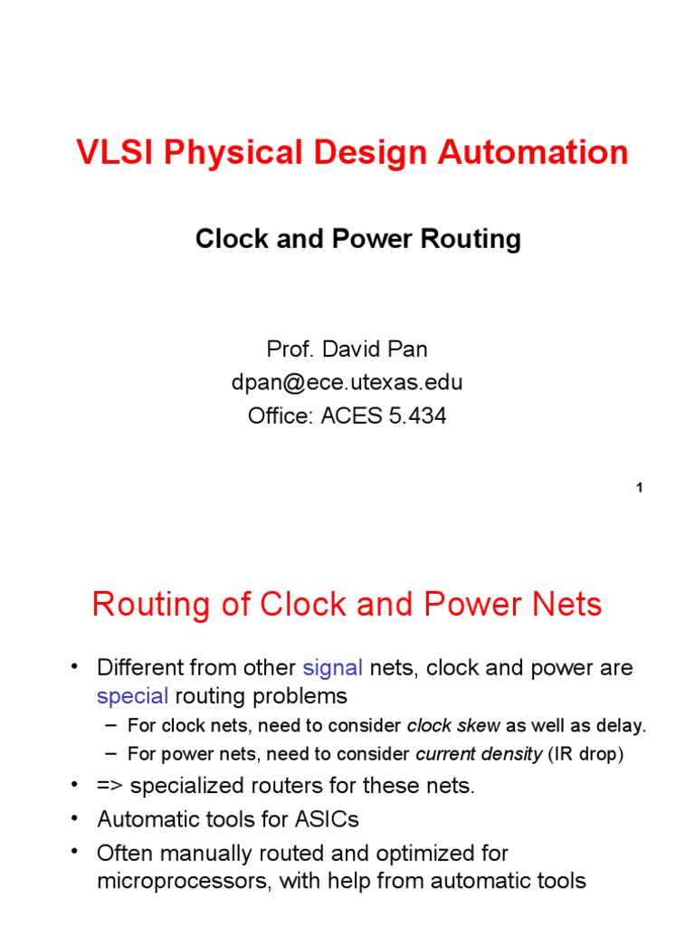 Lecture24 Clockpower Routing | PDF