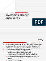 ETO - Egyetemes Tizedes Osztályozás