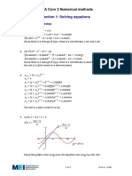 Solving Equations - Solutions