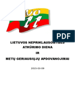 Lietuvos Nepriklausomybės Atkūrimo Diena
