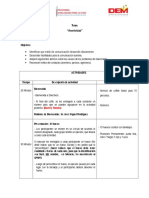 Sesión 1 Tema Comunicación Asertiva (Estructura Sesión)