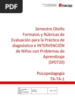 Informe Psicopedagogico Formato