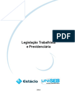 Livro Proprietário - Legislação Trabalhista e Previdênciária