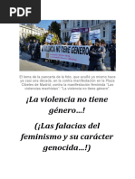 ¡La violencia no tiene género...!