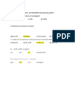 Banco de Preguntas de Matemáticas Bachillerato