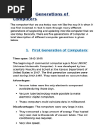 Generations of Computers