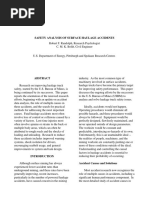 Safety Analysis of Surface Haulage Accidents
