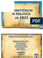 Constitucion Politica 1821