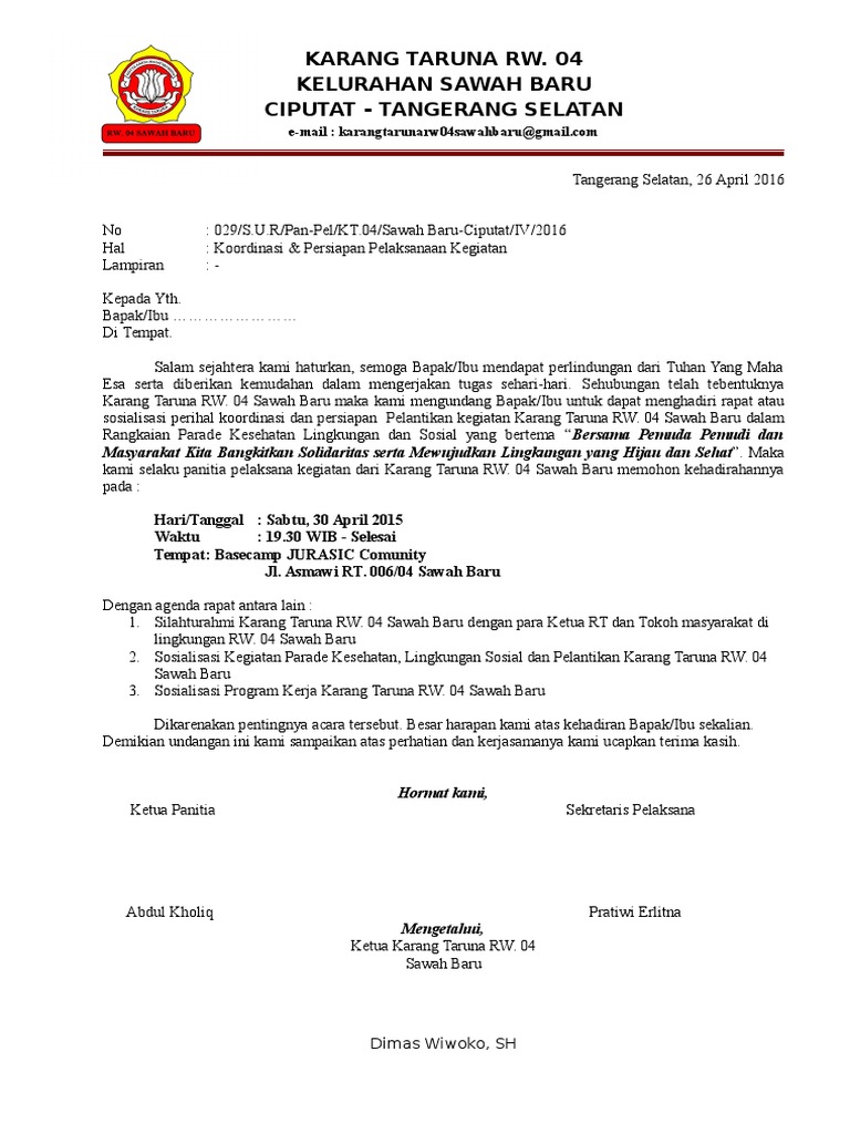 029 Surat Undangan Rapat Rt Rw