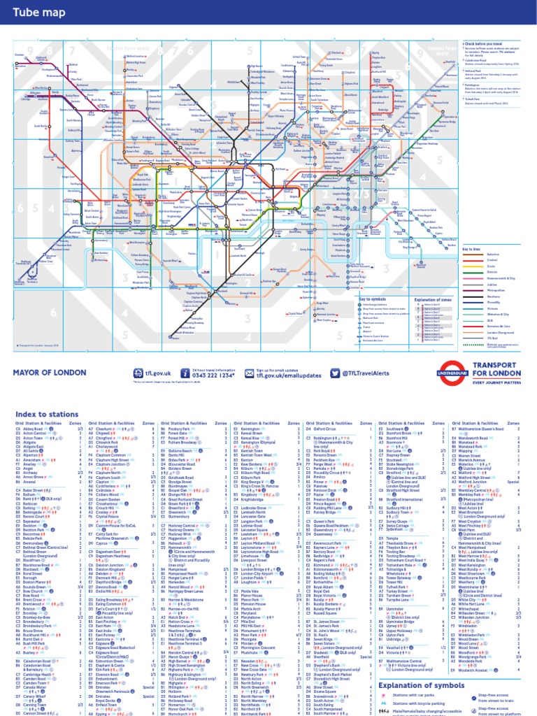 Standard Tube Map PDF | PDF | Rail Infrastructure | England