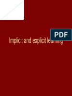 Implicit and Explicit Learning