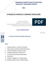 O Projecto Porter e o Impasse Português ISEG 2 Abril 2014