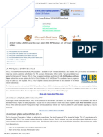 LIC AAO Syllabus 2015-16 Latest New Exam Pattern 2016 PDF Download