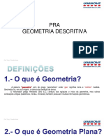 Geometria Descritiva: conceitos e elementos