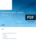 Prezentare Workshop Credit Risk - Conferinta Risk Management 2016