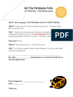 2016 Field Day Permission Slip