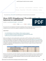 How EPF (Employees' Provident Fund) Interest Is Calculated
