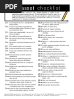 Asset Checklist