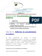 Procedimientos de Auditoría