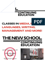 Continuing Education Classes at The New School