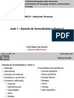 EER0013 - Aula 1 - Revisão de Termodinâmica (Parte 1)