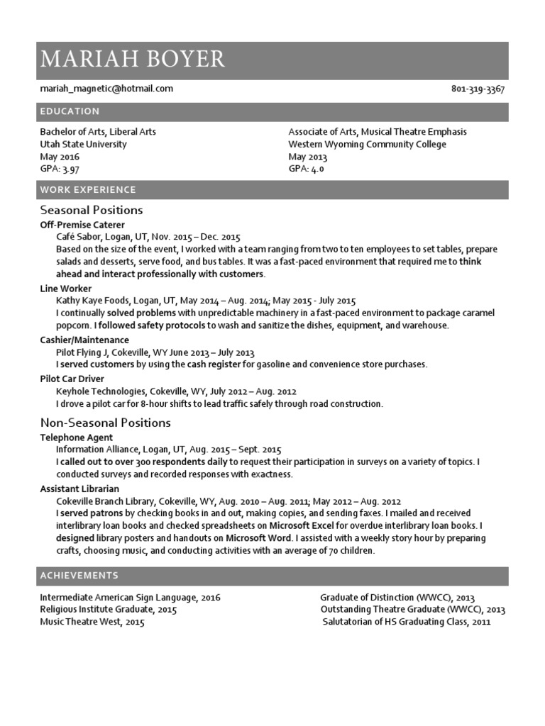 Diverse Work Experience and Education | PDF | Wellness