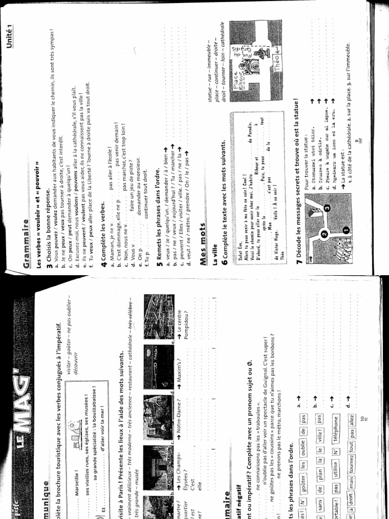 Cahier Le Mag 2 Unités 1 2 3 4 Pdf