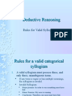 Rules For Valid Syllogisms