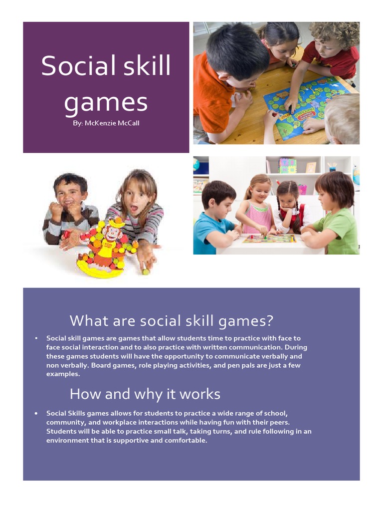 Social Skills Games for Student Interaction | PDF