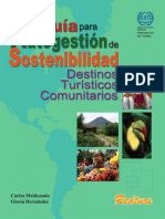 Guía para Autogestión de Sostentibilidad - Destinos Turísticos Comunitarios