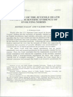 The Decline of the Juvenile Death Penalty