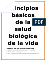 Principios Básicos de La Salud Biológica de La Vida